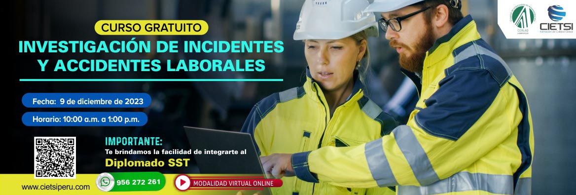 curso especializado investigaciOn de incidentes y accidentes laborales 2023